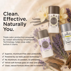 Lavanila Sport Luxe held in hand demonstrating travel-friendly 2oz size
