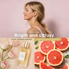 Side label close-up revealing ingredients list and botanical formula benefit