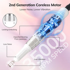 Lavinda handpiece close-up highlighting ergonomic grip and precise control