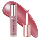 LAWLESS front packaging showing glossy velvet pink tube and branding benefit of polished shine