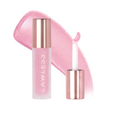 Lawless gloss front packaging showing glossy strawberry shade and clean design benefit: easy identification