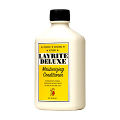Layrite conditioner in bathroom lifestyle showing simple routine hydration benefit