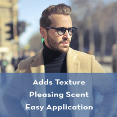 Layrite Natural Matte Cream styled hair in lifestyle shot demonstrating natural matte finish