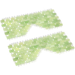 LazyGa front view of two jade eye masks showing compact pack and immediate calm