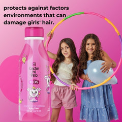 Leche Pal Pelo before and after curly hair showing frizz control benefit