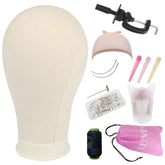 Leeven canvas head front view showing realistic shape and pinning benefit