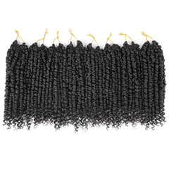 Leeven close-up of soft synthetic texture and curled ends showing natural finish
