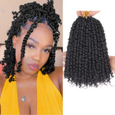Leeven front packaging showing 10 inch passion twist bundle and benefits