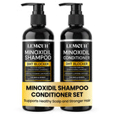 Lemcuh front packaging showing shampoo and conditioner set for quick identification