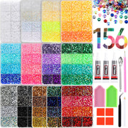 LERBOU full kit packaging showing included rhinestones and tools for instant crafting