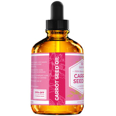 Leven Rose carrot seed oil pouring from dropper highlighting smooth texture