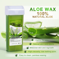 liddy Dance close-up of wax texture with aloe soothing visual