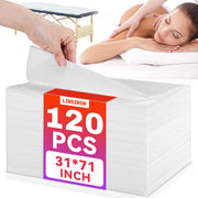 LINSIRON front packaging showing 120-count disposable sheets and bulk value