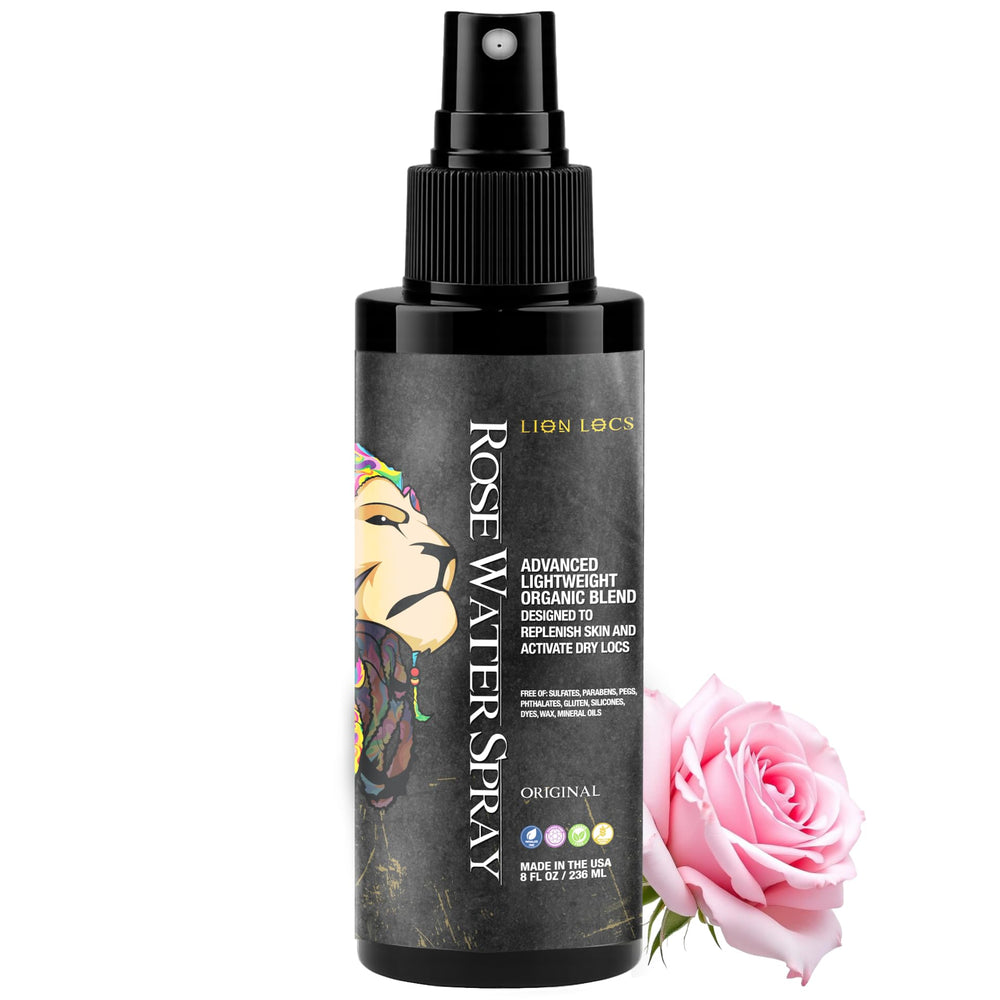 Lion Locs front bottle showing clean design and quick hydration benefit