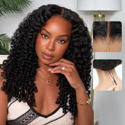 Liqusee front view showing natural hairline and quick-wear benefit