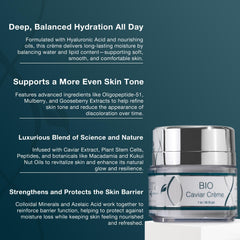 Lira Clinical open jar revealing smooth cream for replenishing skin