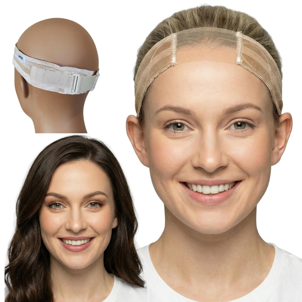 LIT UNICORNS front view of beige band showing clean profile and discreet look