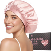 LitBear front view pink bonnet showing secure fit and softness