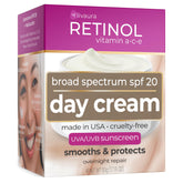 LIVAURA Retinol jar front view showing packaging and easy application benefit