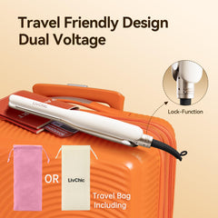LivChic ceramic plate close-up showing smooth finish for even heat and no snagging