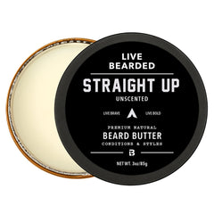 Live Bearded front jar image showing clean label and compact 3 fl oz size benefit