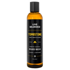 Live Bearded front packaging showing bottle and Tombstone label for easy identification
