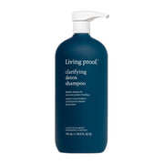 Living Proof bottle front packaging showing product and clear benefits