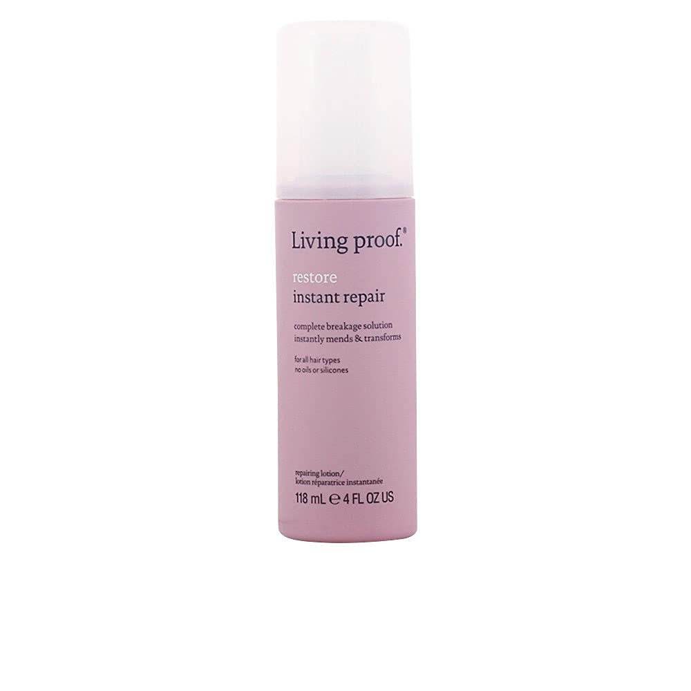 Living Proof Restore Repair Leave-In front bottle showing label and benefits