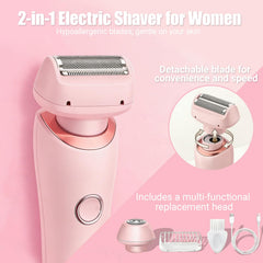 Livora SilkGlide close-up of floating foils and blades for smooth, irritation-reducing shave