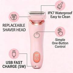 Livora SilkGlide detachable head removed for simple rinsing and quick maintenance benefit