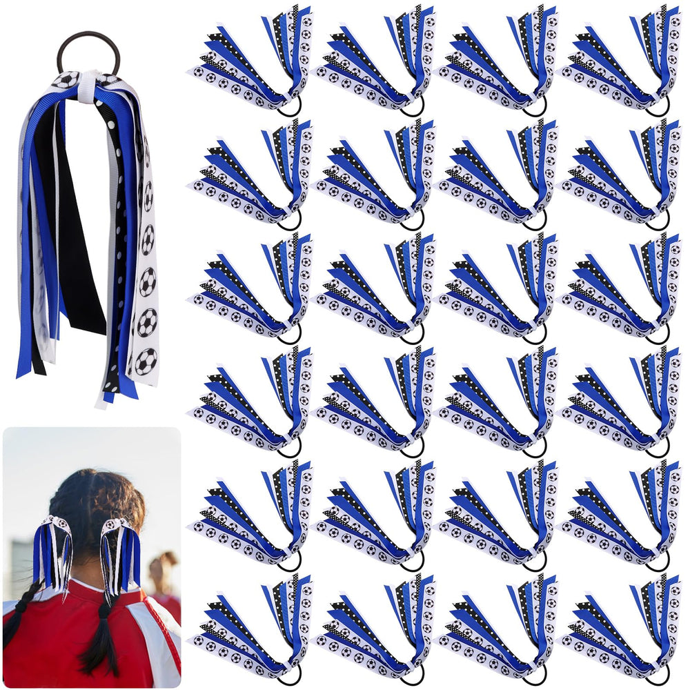 LiYiQ front packaging showing 24-count soccer ribbon set and variety