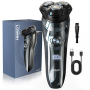 LOBINH front view of electric shaver showing ergonomic body and controls
