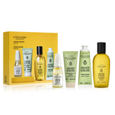 L'OCCITANE almond favorites front packaging showing compact travel gift