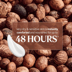 Close-up of creamy texture highlighting L'Occitane hydration benefits