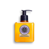 L'OCCITANE front bottle showing shea lavender packaging and gentle cleansing benefit