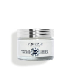 L'Occitane jar front view showing label and rich formula benefit