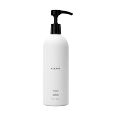 LolaVie front bottle view showing 24 oz size and clean design benefit salon quantity