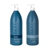 Loma front packaging duo showing clean bottles and moisturizing promise