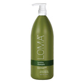LOMA front packaging showing 33 ounce shampoo and brand clarity