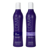Loma violet duo front view showing bottles and brightening benefit