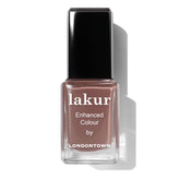 LONDONTOWN Dirty Chai front bottle showing creamy nude-brown and glossy finish