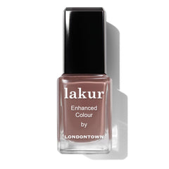 LONDONTOWN Dirty Chai front bottle showing creamy nude-brown and glossy finish