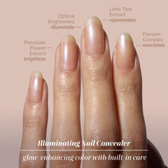LONDONTOWN duo in use during at-home manicure showing easy two-step routine benefit