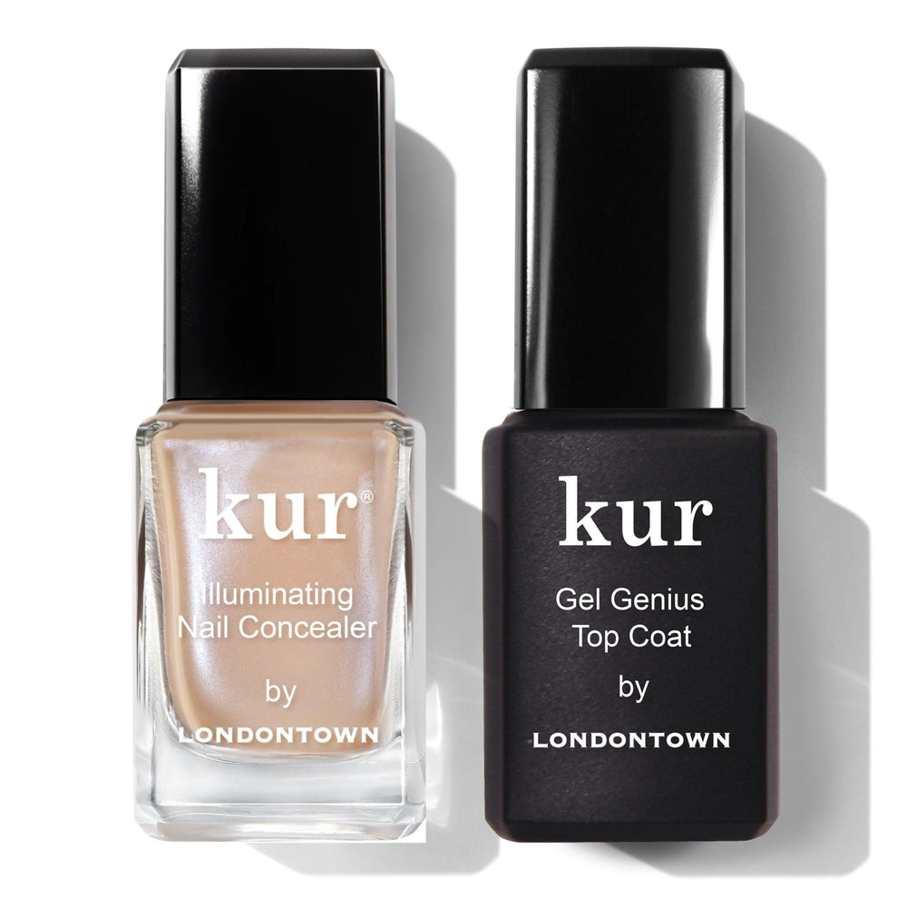 LONDONTOWN front packaging showing Go Bare duo and quick natural finish benefit