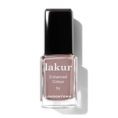 LONDONTOWN lakur bottle front view showing Chai shade and glossy benefit
