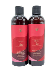 Generic Long & Luxe duo front packaging showing full bottles and benefits