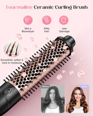 Lopeie thermal brush bristles and ceramic body creating voluminous smoothness