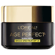L'Oreal Paris jar front view showing premium recycled glass and label benefits