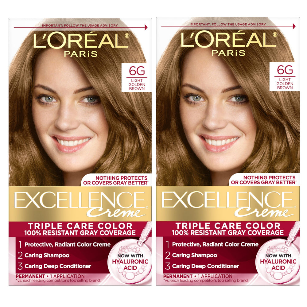 L'Oreal Paris front packaging showing kit and shade for confident selection