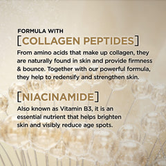 L'Oreal Paris packaging label close-up highlighting active ingredient information